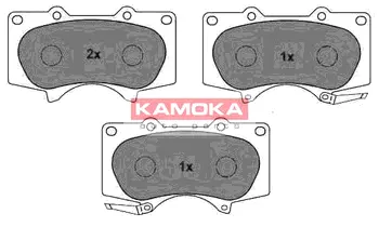 Комплект гальмівних колодок KAMOKA JQ101111
