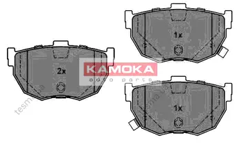 Комплект тормозных колодок, дисковый тормоз KAMOKA JQ1011276 (фото 1)