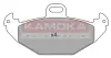 Комплект тормозных колодок, дисковый тормоз KAMOKA JQ101155 (фото 1)