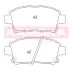 Комплект тормозных колодок, дисковый тормоз KAMOKA JQ101157 (фото 1)