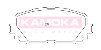 Комплект тормозных колодок, дисковый тормоз KAMOKA JQ101173
