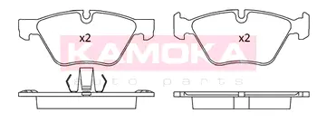 Колодки Гальмівні дискОВІ ПЕРЕДНІ BMW 5 (F10/F11) 10\'-> KAMOKA JQ101175
