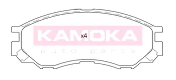 Комплект тормозных колодок, дисковый тормоз KAMOKA JQ101179