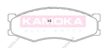Комплект тормозных колодок, дисковый тормоз KAMOKA JQ101182 (фото 1)
