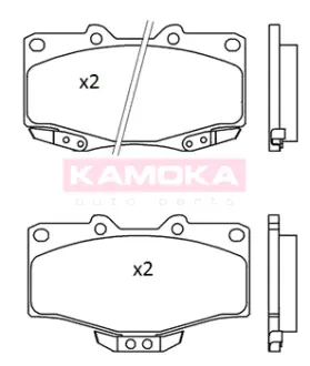 Комплект тормозных колодок, дисковый тормоз KAMOKA JQ101184