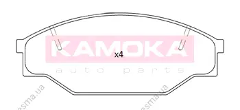 Комплект тормозных колодок, дисковый тормоз KAMOKA JQ101185 (фото 1)