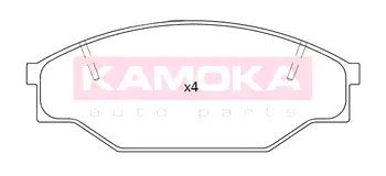 Комплект тормозных колодок, дисковый тормоз KAMOKA JQ101185