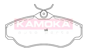 Колодка гальмівна перед. LAND ROVER DISCOVERY III 04\'-09\';RANGE ROVER III 02\'-12\' KAMOKA JQ101190