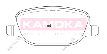 Комплект тормозных колодок, дисковый тормоз KAMOKA JQ101203 (фото 1)