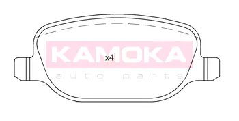Комплект тормозных колодок, дисковый тормоз KAMOKA JQ101203