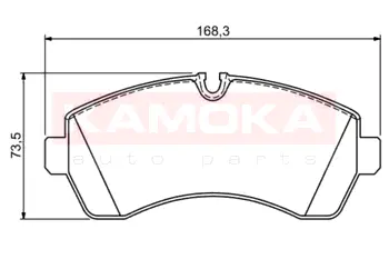 Гальмівні колодки перед.MERCEDES SPRINTER 06\'->;VW CRAFTER 06\'-> (5T) KAMOKA JQ1012089