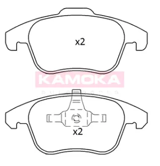 Колодка гальмівна перед. CITROEN C4 II 09\'->;C4 PICASSO/GRAND PICASSO 07\'->;DS4 12\'->;DS5 11\'->; PEUGEOT 3008 11\'->;5008 09\'-> KAMOKA JQ101219