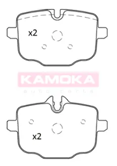 Колодка гальмівна зад. BMW 5 (F10/F11) 10\'->;6 (F13/F06) 10\'-> KAMOKA JQ101240