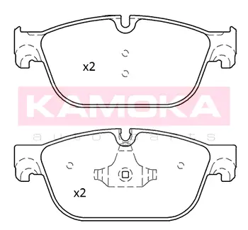 Колодка гальмівна перед. CITROEN C5 09\'->;C6 09\'->;DS4 11\'->;DS5 11\'->;PEUGEOT 308 10\'->;407 04\'->;508 10\'->;RCZ 10\'-> KAMOKA JQ101244