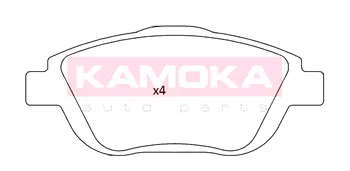 Комплект тормозных колодок, дисковый тормоз KAMOKA JQ101247