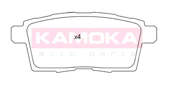 Комплект тормозных колодок, дисковый тормоз KAMOKA JQ101266