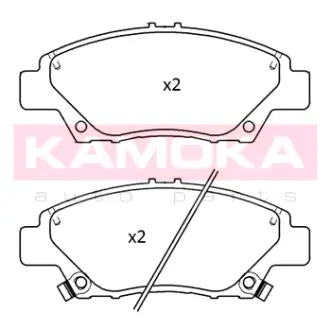 Колодка гальмівна перед. HONDA JAZZ III 08\'-> KAMOKA JQ101267