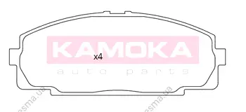 Комплект тормозных колодок, дисковый тормоз KAMOKA JQ101275 (фото 1)
