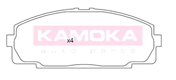 Комплект тормозных колодок, дисковый тормоз KAMOKA JQ101275