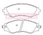 Комплект тормозных колодок, дисковый тормоз KAMOKA JQ101284 (фото 1)