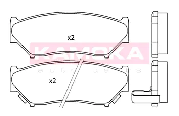 Колодка гальмівна перед. SUZUKI GRAND VITARA 98\'-03\'; JIMNY 03\'-> KAMOKA JQ101312