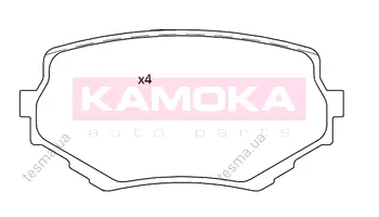 Комплект тормозных колодок, дисковый тормоз KAMOKA JQ101313 (фото 1)
