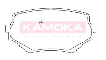 Комплект тормозных колодок, дисковый тормоз KAMOKA JQ101313