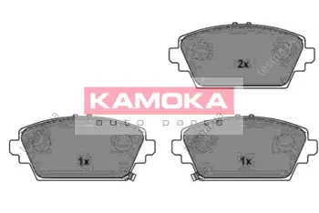 Комплект тормозных колодок, дисковый тормоз KAMOKA JQ1013160 (фото 1)