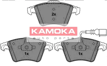 Комплект тормозных колодок, дисковый тормоз KAMOKA JQ1013286