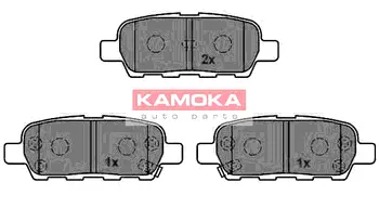 Комплект тормозных колодок, дисковый тормоз KAMOKA JQ1013386
