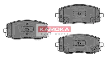 Комплект тормозных колодок, дисковый тормоз KAMOKA JQ1013566