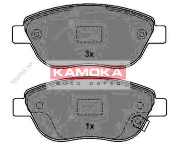 Комплект тормозных колодок, дисковый тормоз KAMOKA JQ1013838 (фото 1)