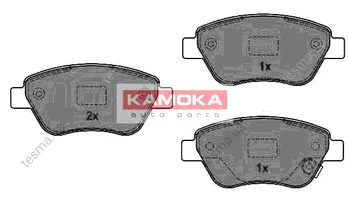Комплект тормозных колодок, дисковый тормоз KAMOKA JQ1013840 (фото 1)