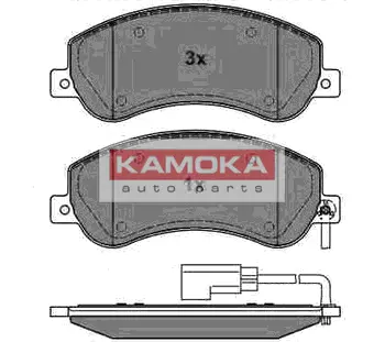 Гальмівні колодки перед.FORD TRANSIT 06\'-> (TYLNY NAPED) KAMOKA JQ1013856