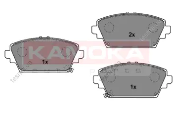 Комплект тормозных колодок, дисковый тормоз KAMOKA JQ1016372 (фото 1)