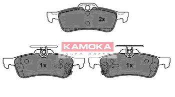 Комплект тормозных колодок, дисковый тормоз KAMOKA JQ1018082