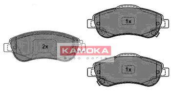 Комплект тормозных колодок, дисковый тормоз KAMOKA JQ1018456