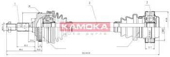 Приводной вал KAMOKA ME1138905A