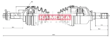Приводной вал KAMOKA TO1138919A