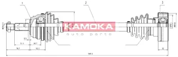 Приводной вал KAMOKA VW1138919