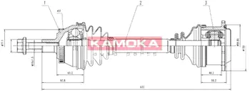 Приводной вал KAMOKA VW1138921A
