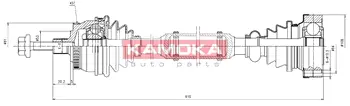 Приводной вал KAMOKA VW1138923A