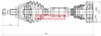 Приводной вал KAMOKA VW1138927