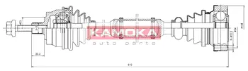 Приводной вал KAMOKA VW1138930