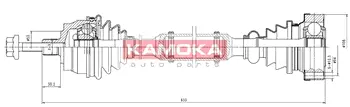 Приводной вал KAMOKA VW1138931