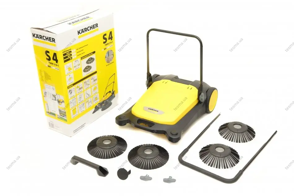 машина підмітальна ручна S4 twin 2in1 KARCHER 1.766-365.0 - фото 1