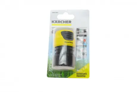 конектор універсальний для шлангів plus 1/2"-5/8"-3/4" (з аквастопом) KARCHER 2.645-194.0