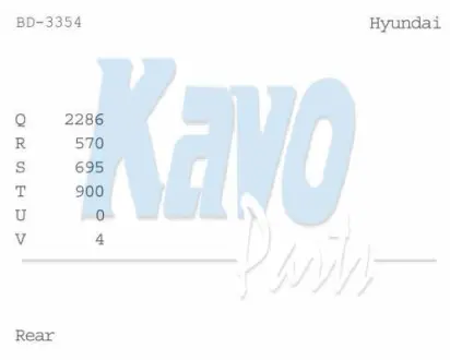 Тормозной барабан KAVO BD3354