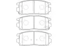 Комплект тормозных колодок, дисковый тормоз KAVO BP1013 (фото 1)