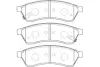 Комплект тормозных колодок, дисковый тормоз KAVO BP1015 (фото 1)